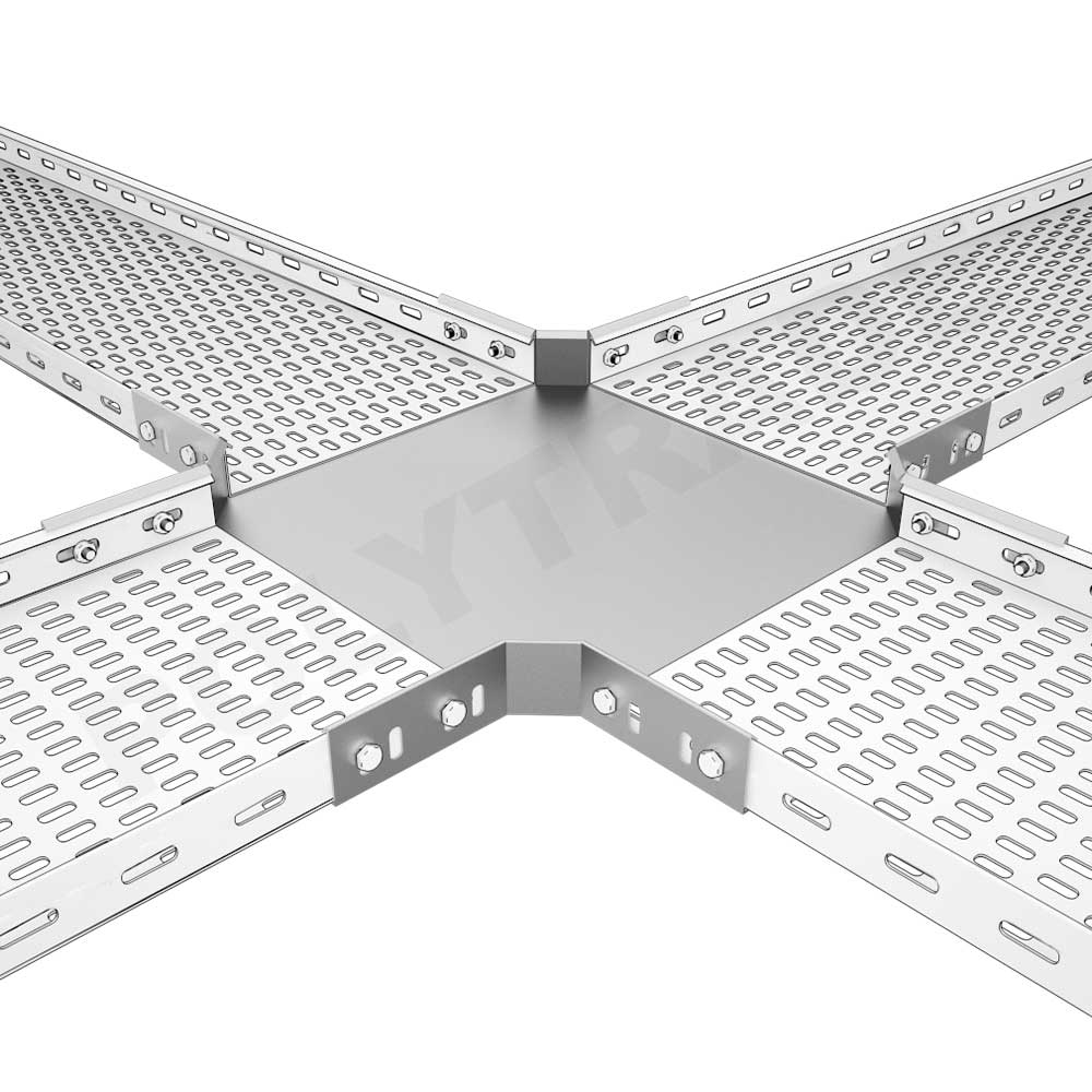 Cross Horizontal Bend Cable Trays WRF, HDG