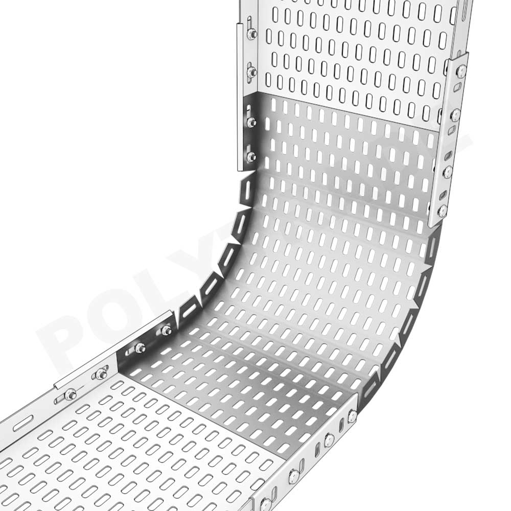 90deg Vertical Inside Bend (Concave Riser) Cable Trays WRF, HDG