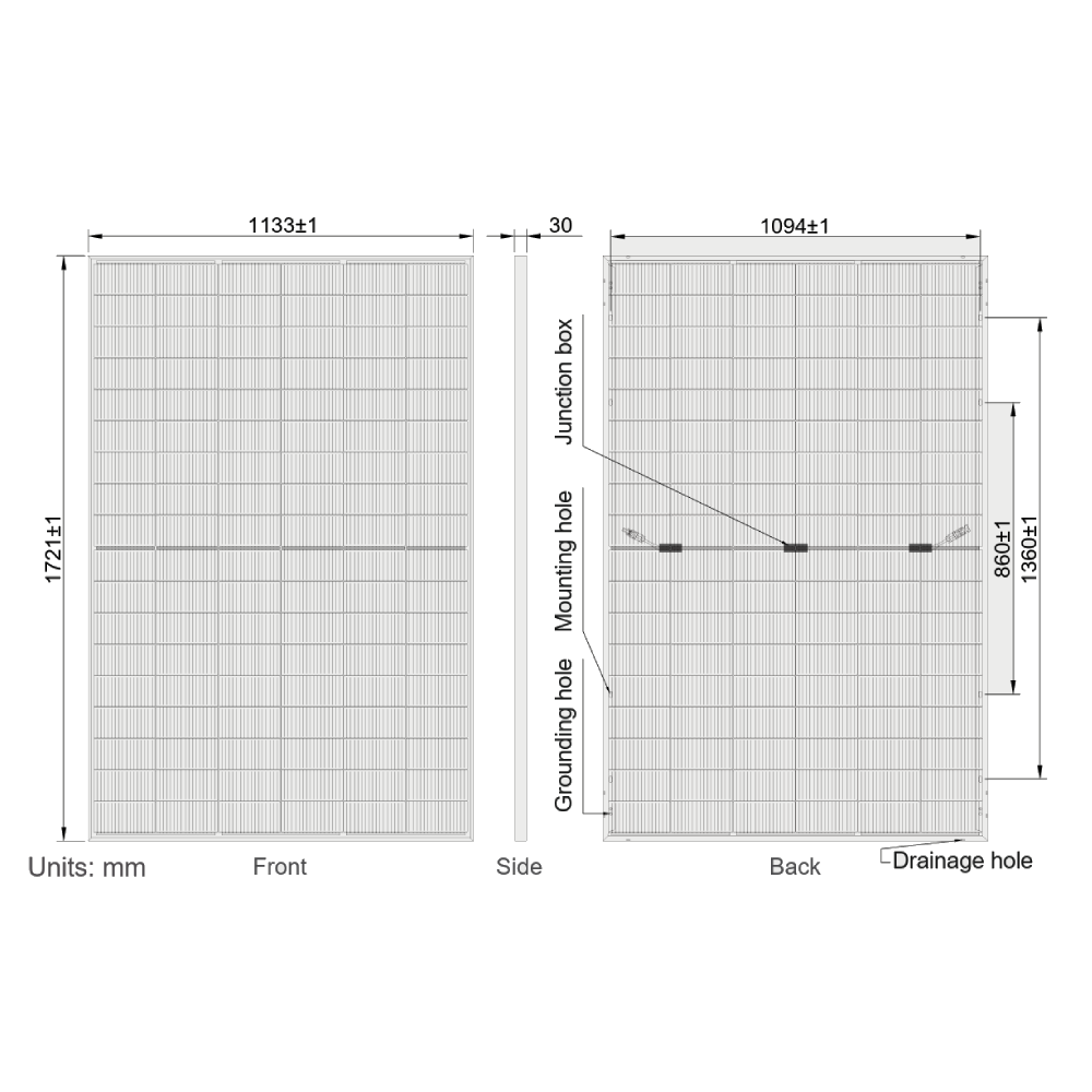 AE SOLAR, Meteor AE440CMD-108BDS, Black Bifacial n-Type TOPCon technology, Half-cut cells, 440Wp Solar Panel