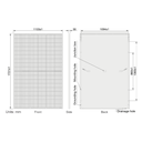 AE SOLAR, Meteor AE430CMD-108, Black Monofacial n-Type TOPCon technology, PERC half-cut cells, 430Wp Solar Panel