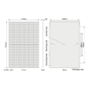 AE SOLAR, Meteor AE415CMD-108E, Black Monofacial n-Type TOPCon technology, Half-cut cells, 415Wp Solar Panel