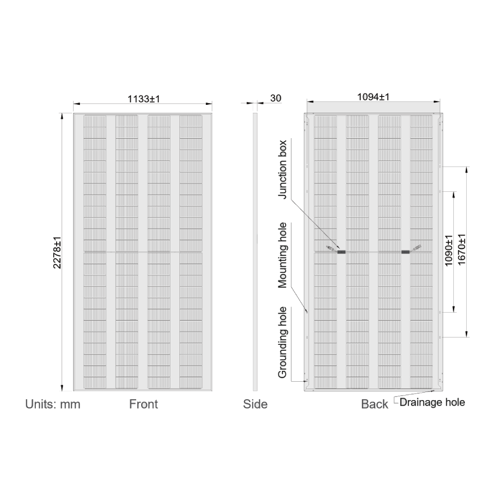 AE SOLAR, TerraE AE375CMD-96BD, Black Bifacial n-Type TOPCon technology, Half-cut cells, 375Wp Solar Panel