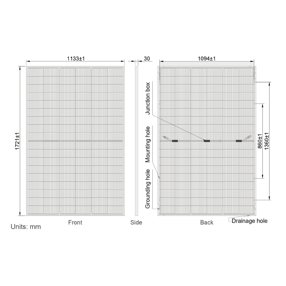 AE SOLAR, Horizon CMD-108BDS, Black Bifacial n-Type TOPCon technology, Half-cut cells, 420Wp Solar Panel