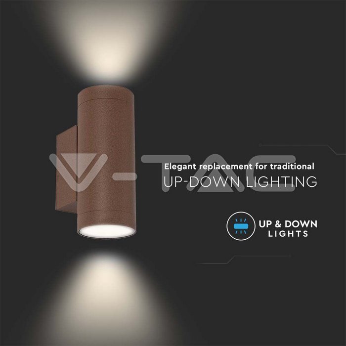 V-TAC 6819, GU10 Holder Round Rust Finish