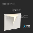 V-TAC 6769, G9 Gypsum Wall Holder White