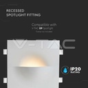 V-TAC 6768, G9 Gypsum Wall Holder White