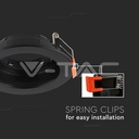 V-TAC 6659, GU10 Holder Round Black