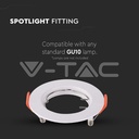 V-TAC 6640, GU10 Holder Round White