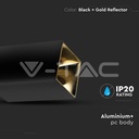 V-TAC 8956, GU10 Holder Square Black Gold