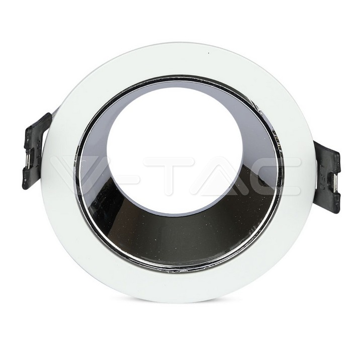 V-TAC 3156, GU10 Holder White Chrome Round