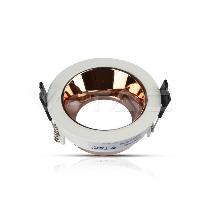 V-TAC 3155, GU10 Holder White Rose Gold Round