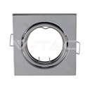 V-TAC 8943, GU10 Holder Square Chrome (2 pcs/box)