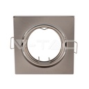 V-TAC 8942, GU10 Holder Square Satin Nickel (2 pcs/box)