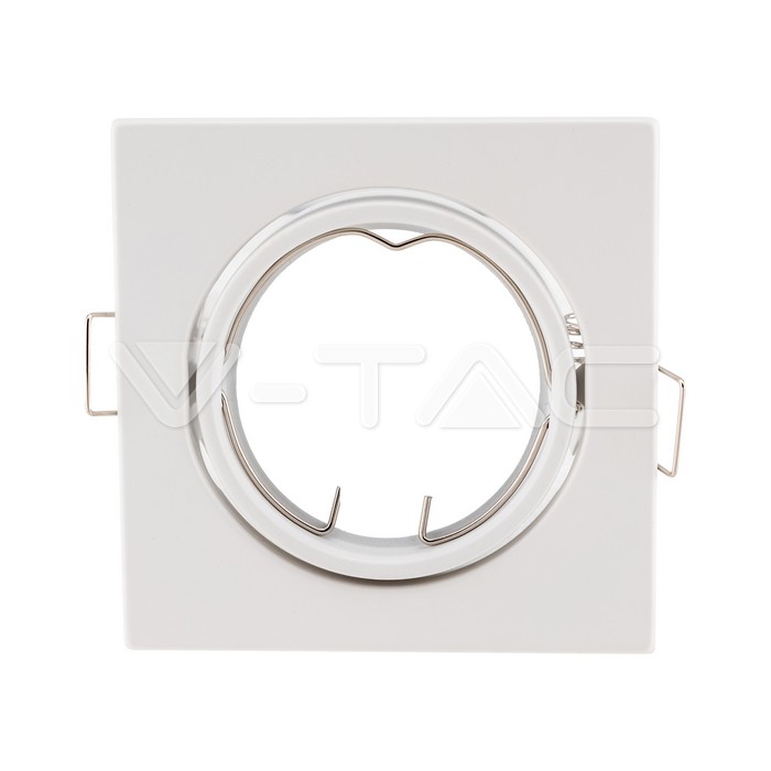 V-TAC 8941, GU10 Holder Square White (2 pcs/box)
