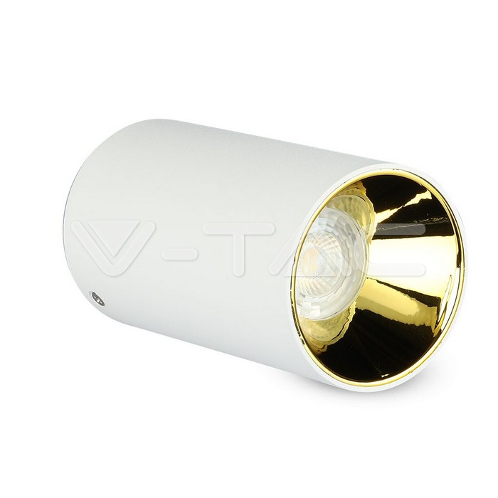 V-TAC 8591, GU10 Holder Round White & Gold
