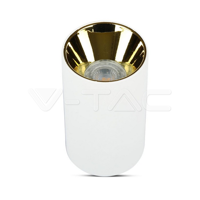V-TAC 8591, GU10 Holder Round White & Gold