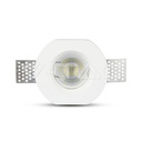 V-TAC 3650, GU10 Housing Round Gypsum White Ø100 mm