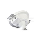 V-TAC 3640, GU10 Housing Round Gypsum White