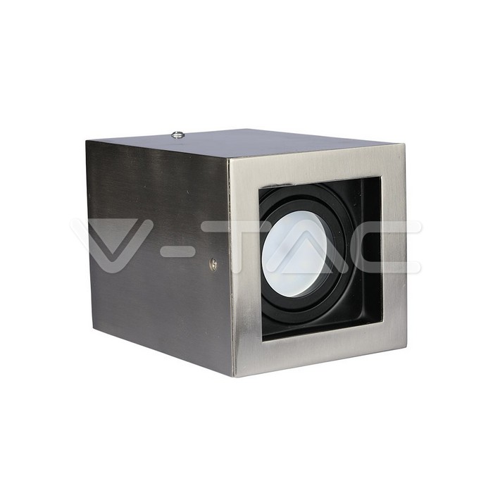 V-TAC 3632, GU10 Housing Square Satin Nickel