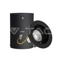 V-TAC 3628, GU10 Housing Round Black