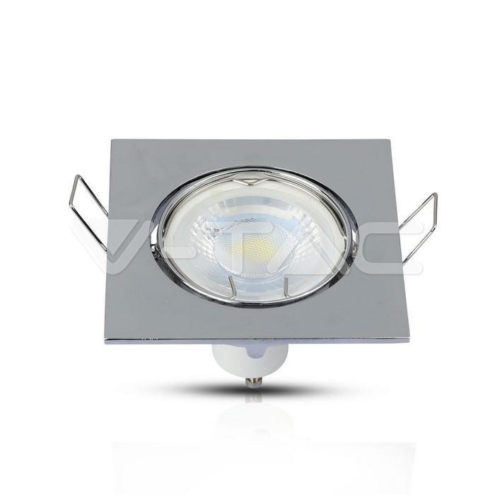 V-TAC 3592, GU10 Housing Square Chrome