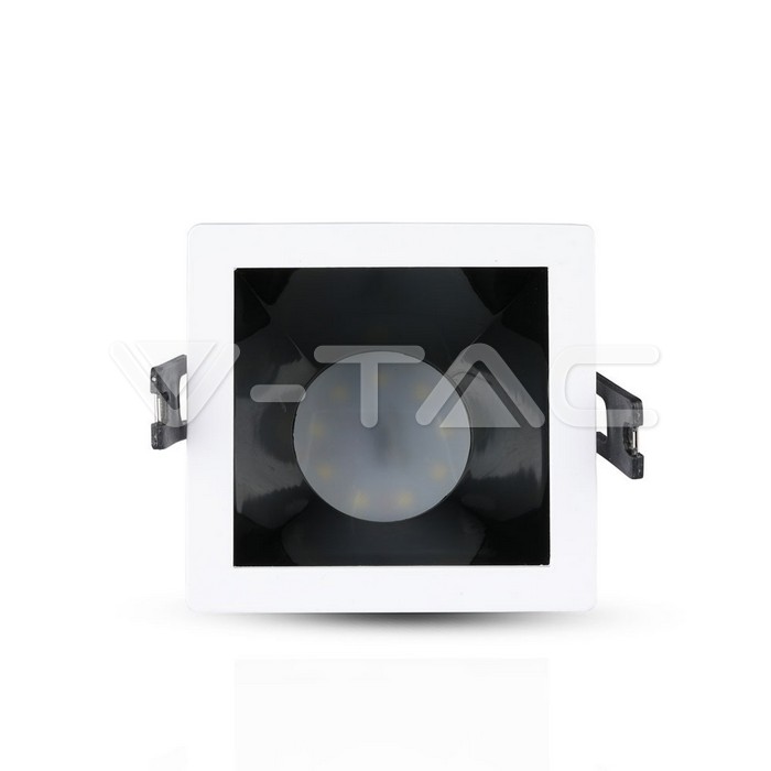 V-TAC 3165, GU10 Frame White Black Square