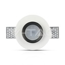 V-TAC 3145, GU10 Gypsum Fitting Round White Recessed Black Detail