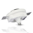 V-TAC 3145, GU10 Gypsum Fitting Round White Recessed Black Detail