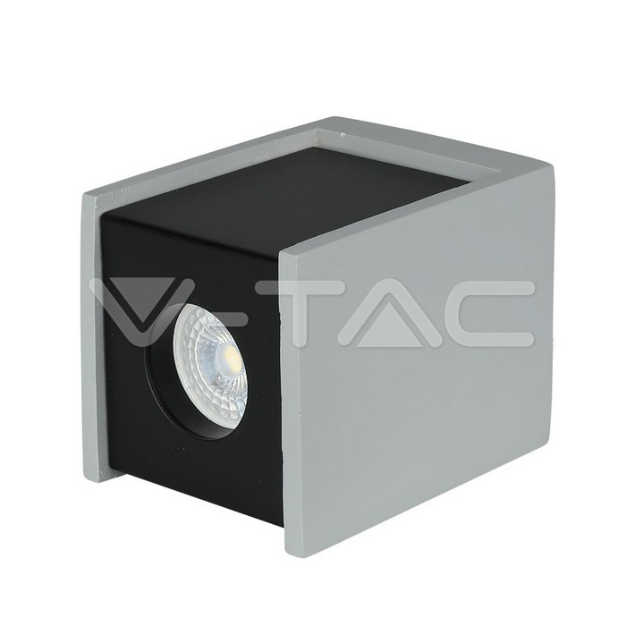 V-TAC 3143, GU10 Surface Mounted Concrete Holder Square Black