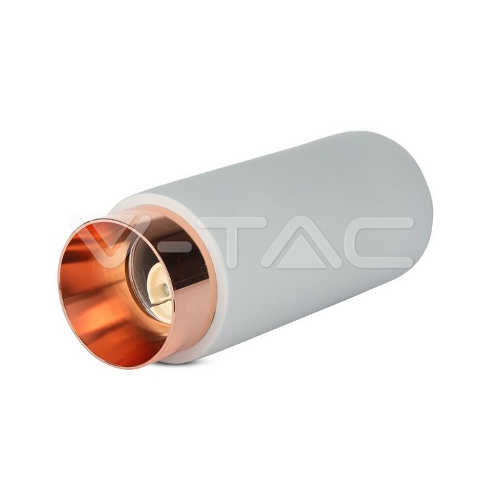 V-TAC 3137, GU10 Gypsum Metal Concrete Fitting Grey Rose Gold Matte Detail