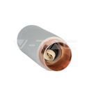 V-TAC 3137, GU10 Gypsum Metal Concrete Fitting Grey Rose Gold Matte Detail