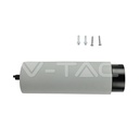 V-TAC 3134, GU10 Suspended Gypsum Cement Fitting Black Matte Detail