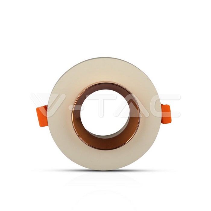V-TAC 3125, GU10 Concrete Metal Holder White Round Rose Gold