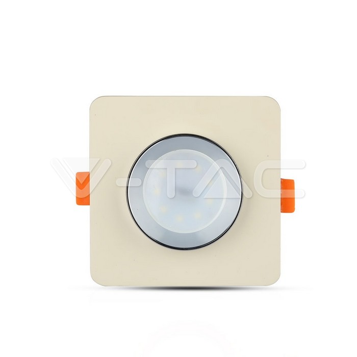 V-TAC 3122, GU10 Concrete Metal Holder White Square Chrome