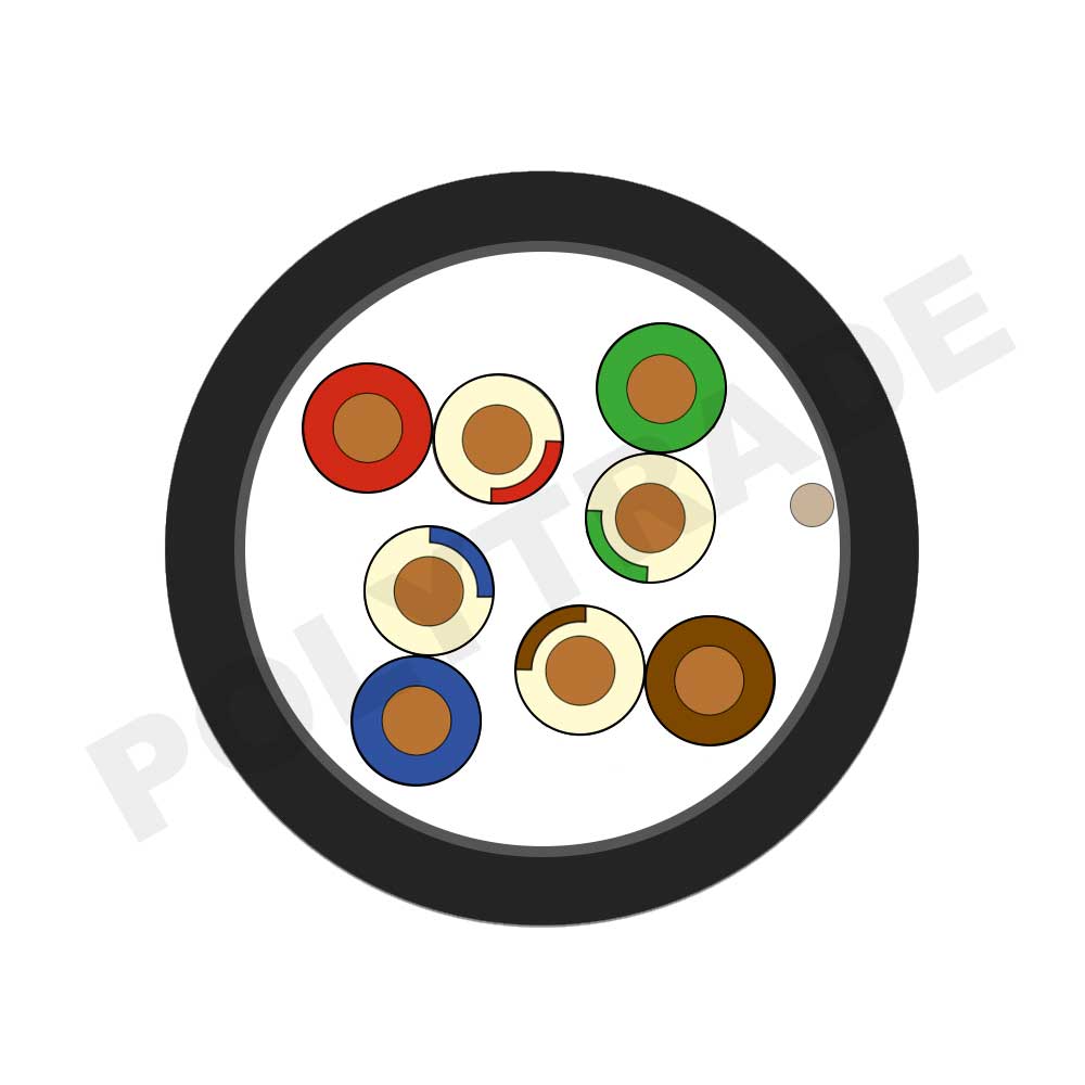 F/UTP Cat.5e 4PR 24AWG PE