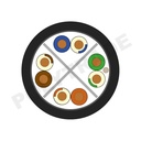 F/UTP Cat.6 4PR 23AWG PE