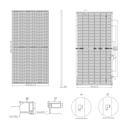 TALESUN Bifacial Dual Glass Half-Cut Mono Perc TD6I72M-144-435W Solar Panel