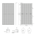 TALESUN Bifacial Dual Glass Half-Cut Mono Perc TD8G66M-144-660W Solar Panel
