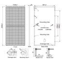 AE SOLAR, AE-MC-144E, Black Monofacial Monocrystalline PERC half-cut cells 430Wp Solar Panel
