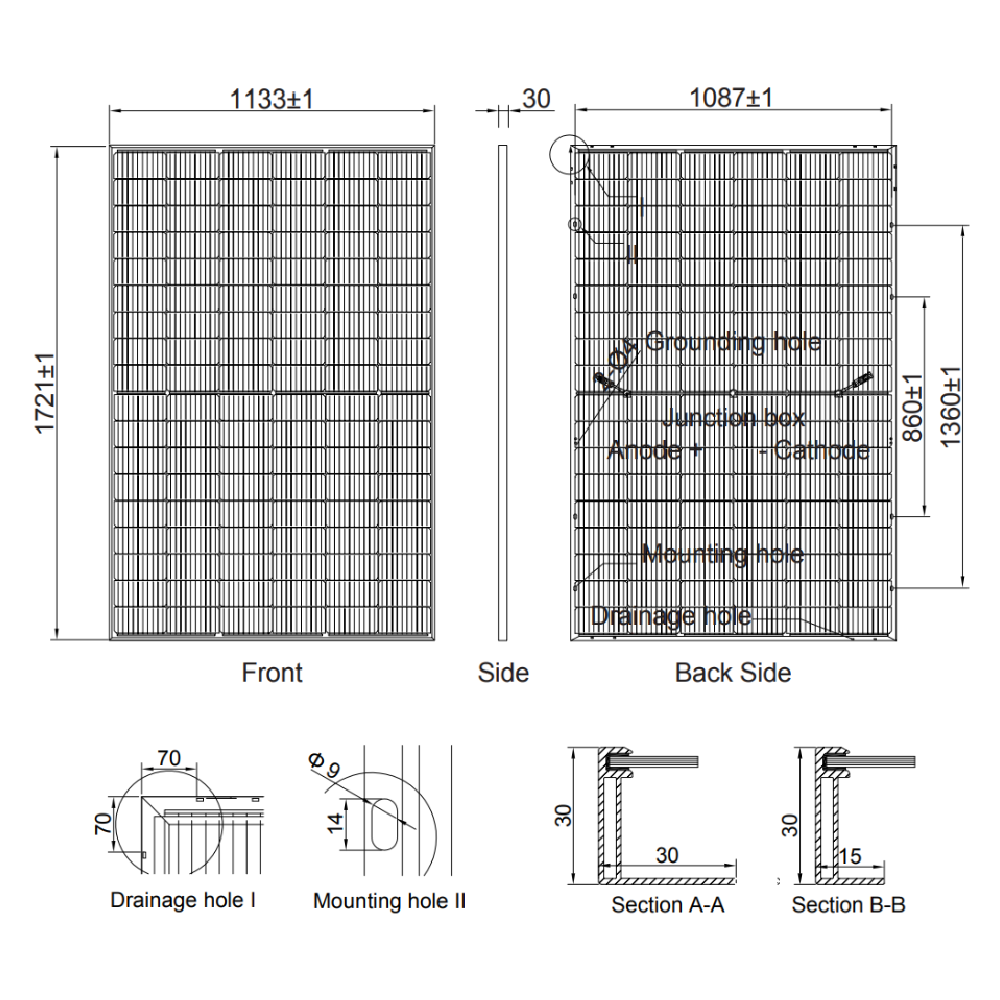 AE SOLAR, AE-CMD-108BDS, Standard Bifacial Monocrystalline TOPCon 430Wp Solar Panel