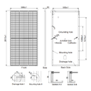 AE SOLAR, AE-MB144, Standard Monofacial Monocrystalline PERC half-cut cells 410Wp Solar Panel