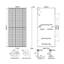 AE SOLAR, AE-ME-110, Standard Monofacial Monocrystalline PERC half-cut cells 530Wp Solar Panel