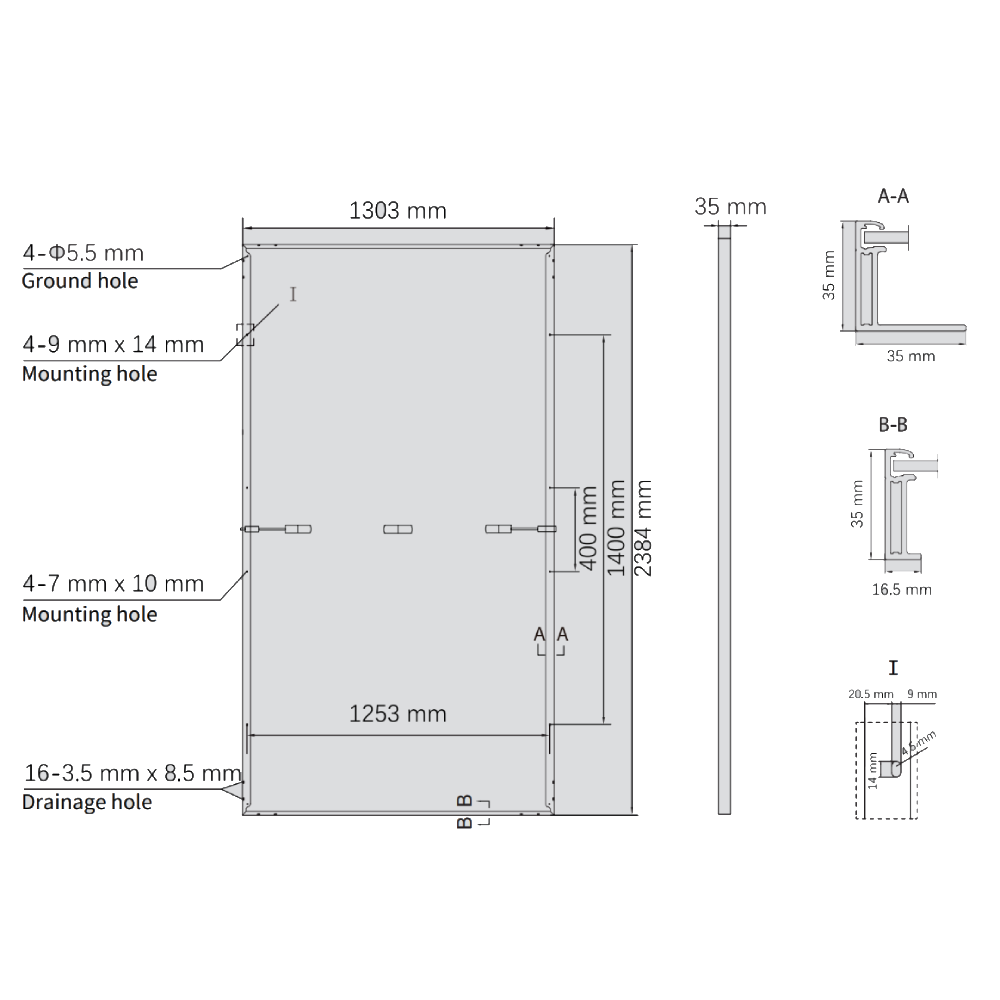 ASTRONERGY, CHSM66M-HC210-650W, Standard Monofacial Monocrystalline PERC half-cut cells 650Wp Solar Panel