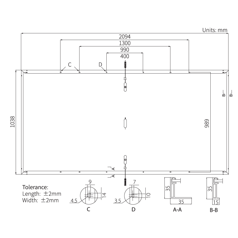 LONGI, LR4-72HPH-445W, Standard MonofacialMonocrystalline Half-cut Cell 445Wp