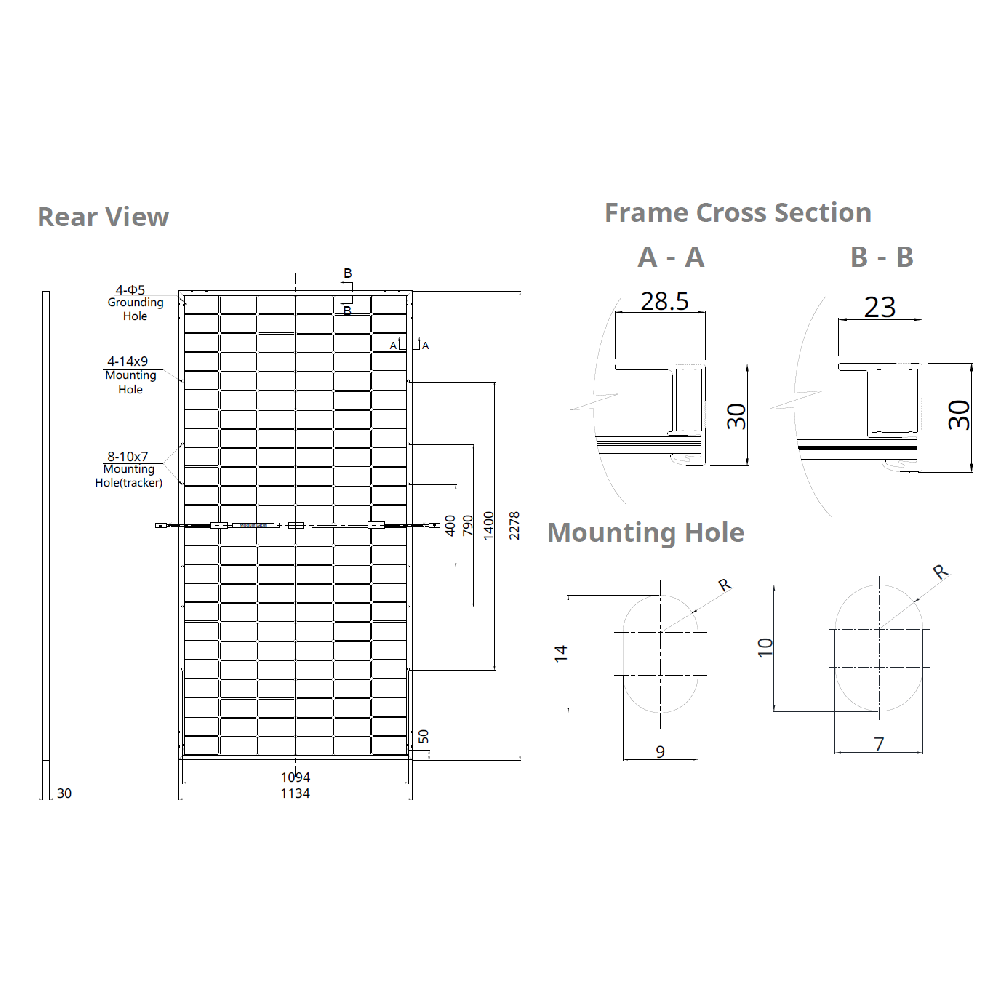 CANADIAN SOLAR, CS6W-535MB-AG, Standard Bifacial Mono-crystalline Mono PERC 535Wp