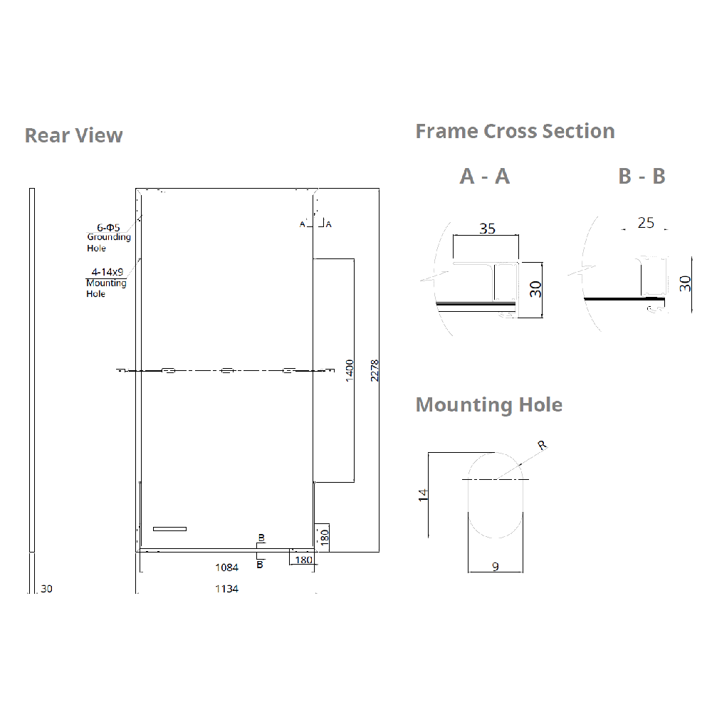CANADIAN SOLAR, CS6W-545MS, Standard Monofacial Mono-crystalline Mono PERC 545Wp