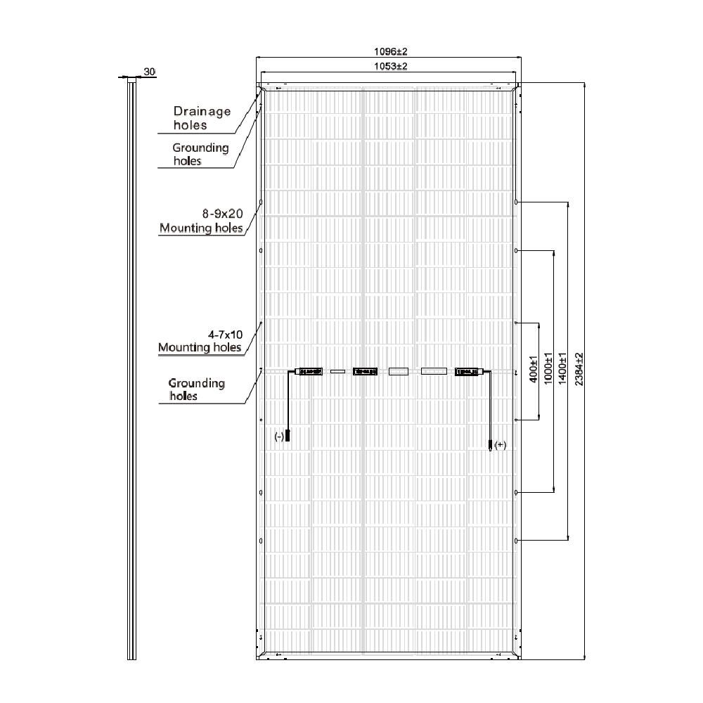 RISEN ENERGY, RSM110-8-545BMDG, Standard Bifacial Monocrystalline PERC half-cut cells 545Wp Solar Panel