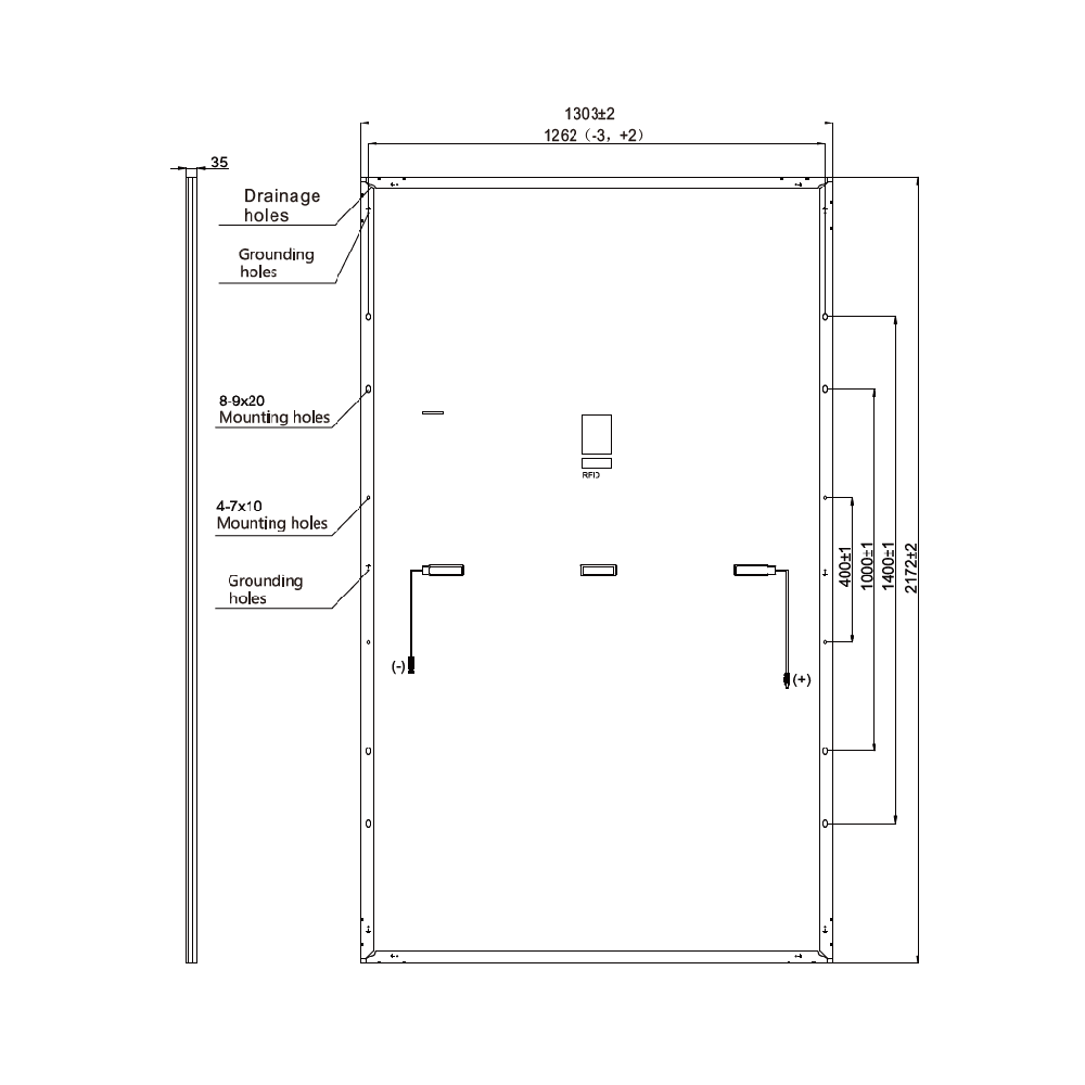 RISEN ENERGY, RSM120-8-610M, Standard Monofacial Monocrystalline PERC half-cut cells 610Wp Solar Panel