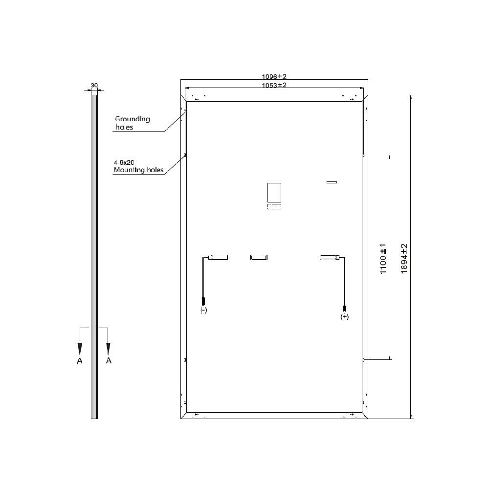 RISEN ENERGY, RSM130-8-430M-BF, Standard Monofacial Monocrystalline PERC half-cut cells 455Wp Black Frame Solar Panel