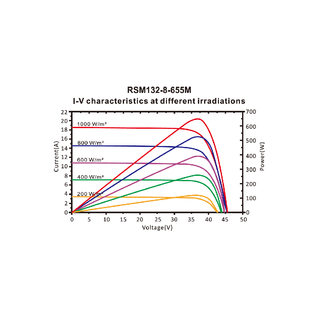 RISEN ENERGY, RSM132-8-655M-2T6F, Standard Monofacial Monocrystalline PERC half-cut cells 655Wp 2T6F Frame Solar Panel